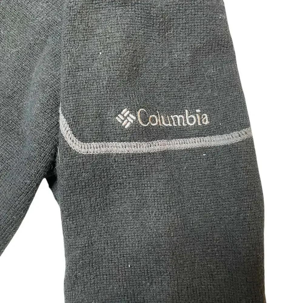 Columbia 1/4 Zip Pullover Sweater Black Large